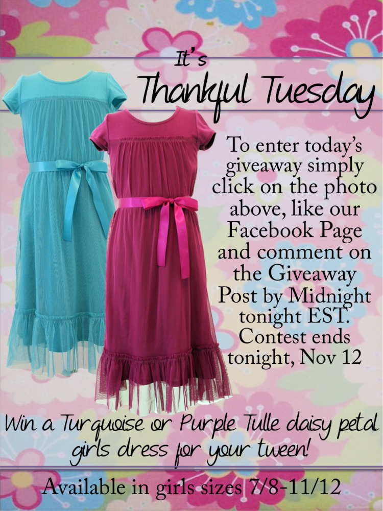 Thankful Tuesday Giveaway